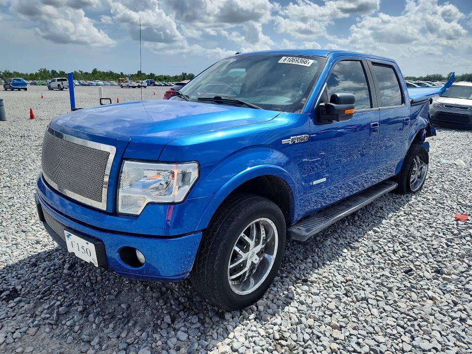 FORD F150 2011 with VIN 1FTFW1CT2BKD74895 - Photo from auction