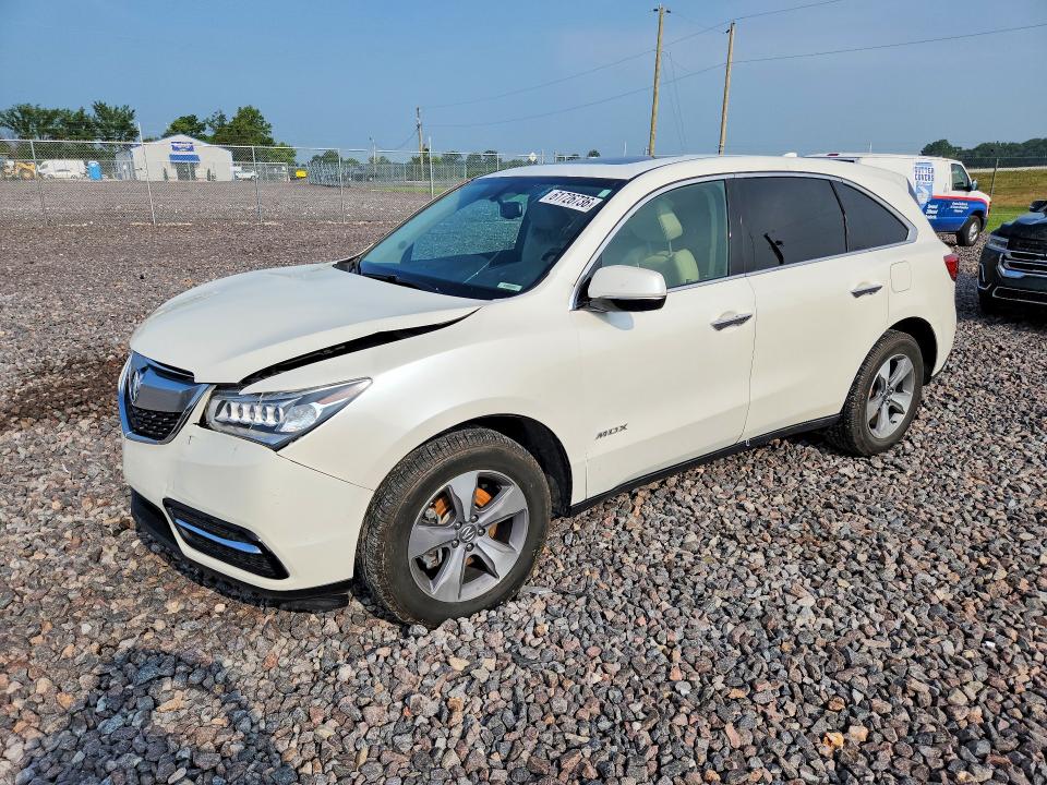 ACURA MDX 2015 with VIN 5FRYD4H27FB021389 - Photo from auction