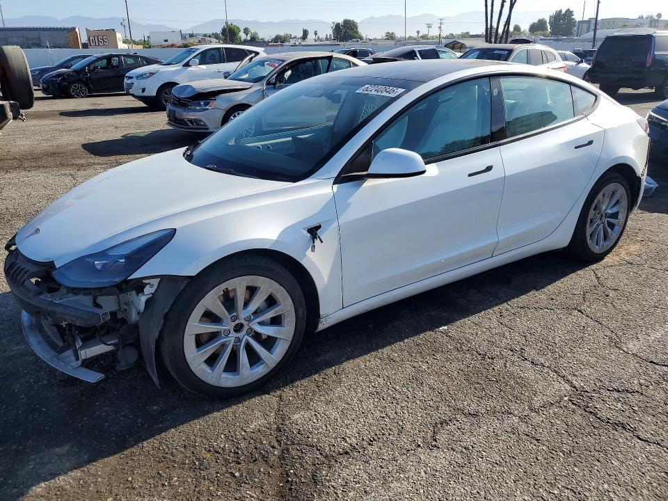 TESLA MODEL 3 2022 with VIN 5YJ3E1EB5NF103762 - Photo from auction