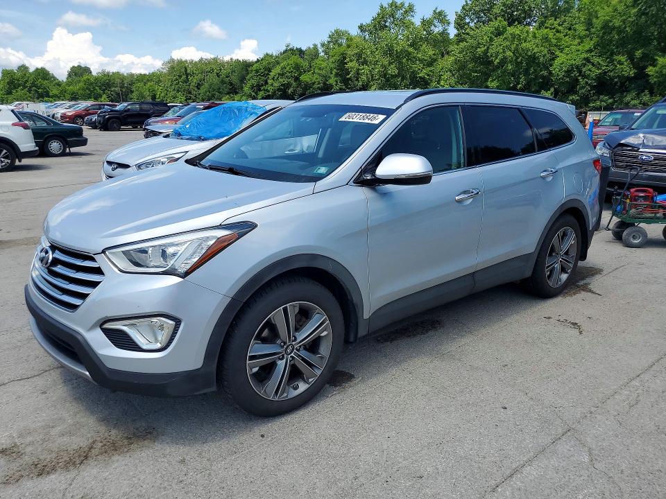 HYUNDAI SANTA FE 2015 with VIN KM8SNDHF9FU098730 - Photo from auction