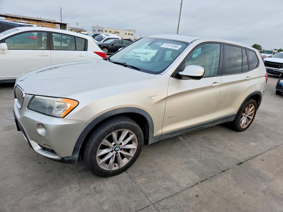 BMW X3 2013 with VIN 5UXWX9C54D0A27517 - Photo from auction
