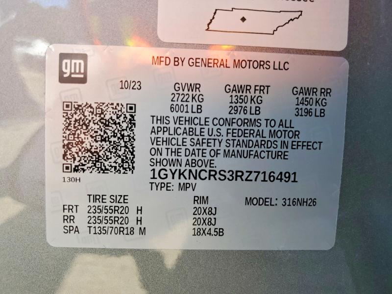 Photo 14 from auction – 2024 CADILLAC XT5 with VIN 1GYKNCRS3RZ716491