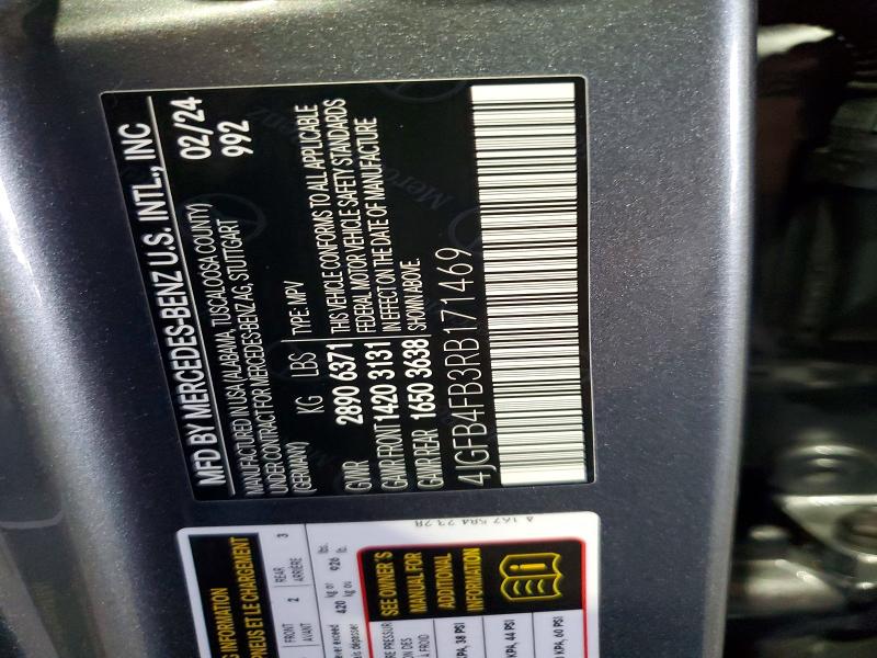 Photo 14 from auction – 2024 MERCEDES-BENZ GLE with VIN 4JGFB4FB3RB171469