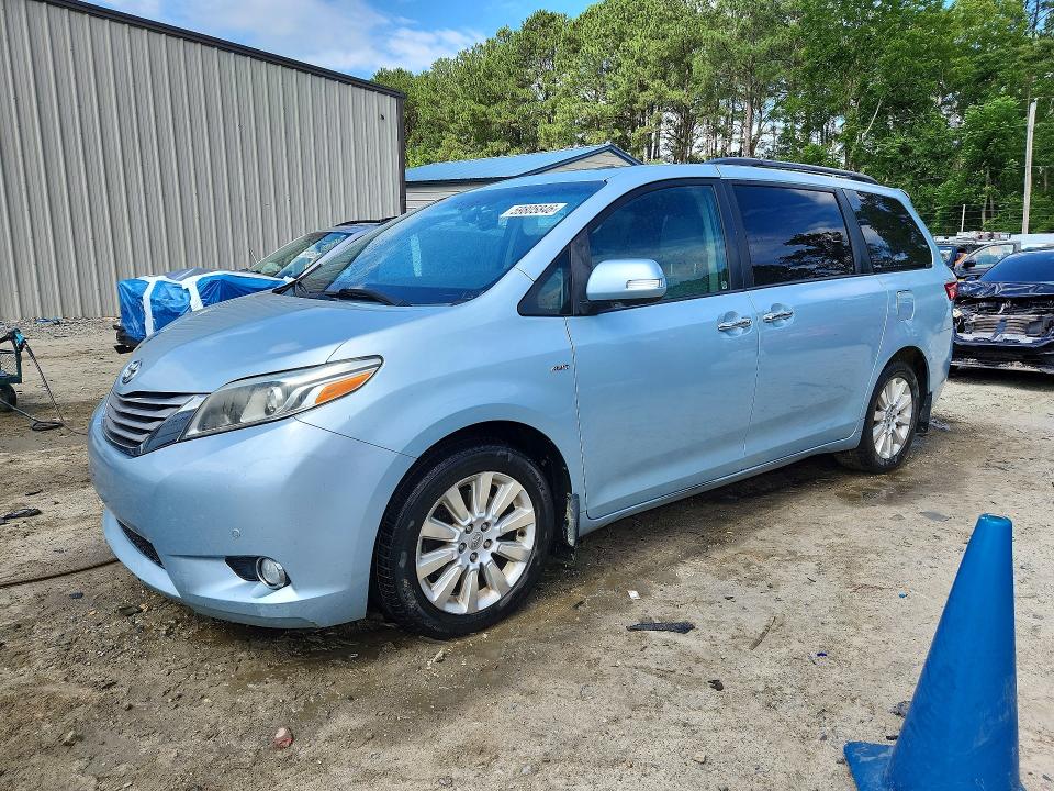 TOYOTA SIENNA 2016 with VIN 5TDDK3DCXGS132675 - Photo from auction