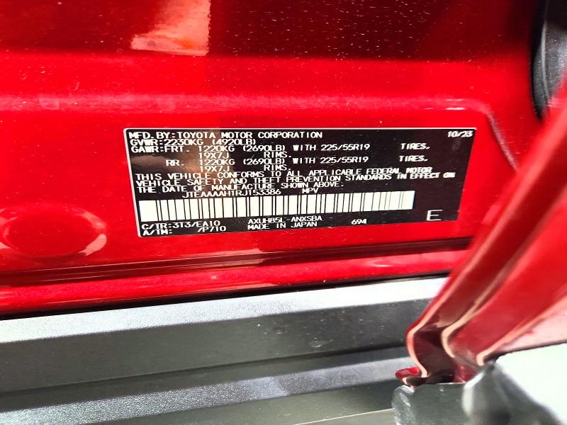 Photo 14 from auction – 2024 TOYOTA VENZA with VIN JTEAAAAH1RJ153386