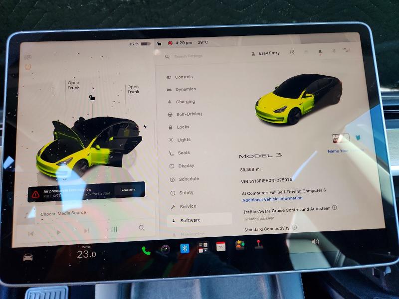 Photo 9 from auction – 2022 TESLA MODEL 3 with VIN 5YJ3E1EA0NF375076