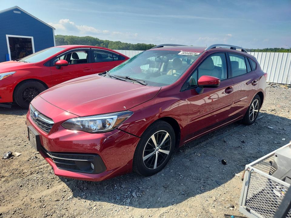 SUBARU IMPREZA 2021 with VIN 4S3GTAD63M3703431 - Photo from auction