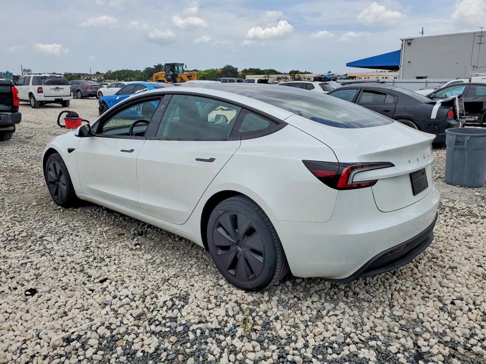Photo 2 from auction – 2025 TESLA MODEL 3 with VIN 5YJ3E1EA1SF925316