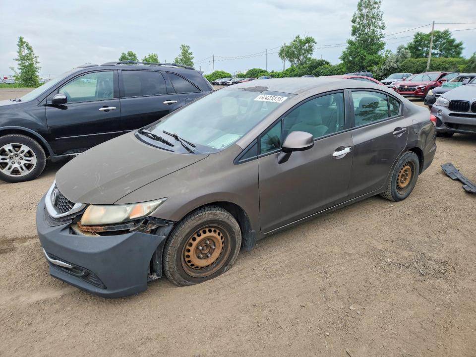 HONDA CIVIC 2013 مع رقم تعريف المركبة 2HGFB2F47DH027077 - صورة من المزاد