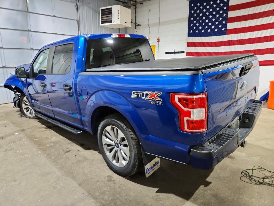 Photo 2 from auction – 2018 FORD F150 with VIN 1FTEW1E50JFE53256