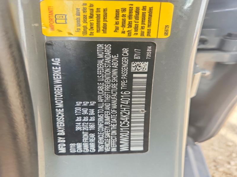 Photo 14 from auction – 2019 MINI COOPER with VIN WMWXU1C54K2H74016