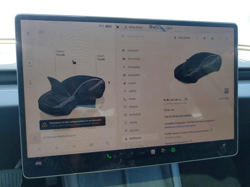 Photo 9 from auction – 2025 TESLA MODEL 3 with VIN 5YJ3E1EA3SF056590
