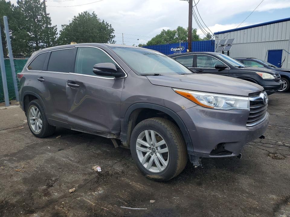 Photo 4 from auction – 2016 TOYOTA HIGHLANDER with VIN 5TDZARFH3GS021163