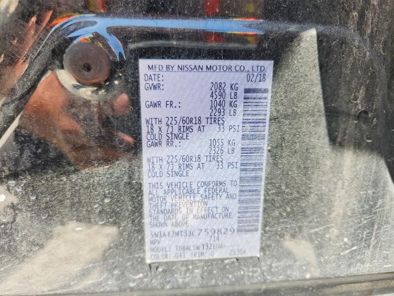 Photo 14 from auction – 2018 NISSAN ROGUE with VIN 5N1AT2MT3JC759829