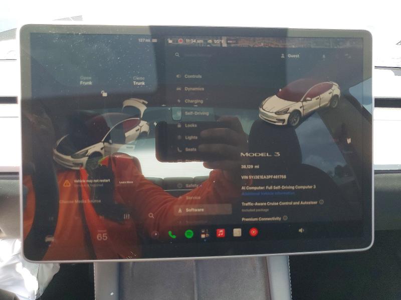 Photo 9 from auction – 2023 TESLA MODEL 3 with VIN 5YJ3E1EA3PF461758
