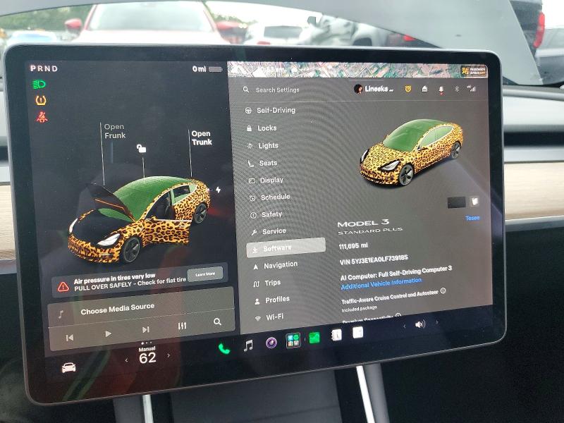 Photo 9 from auction – 2020 TESLA MODEL 3 with VIN 5YJ3E1EA0LF739185