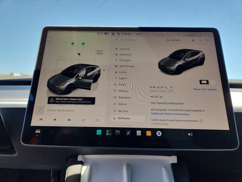 Photo 9 from auction – 2024 TESLA MODEL Y with VIN 7SAYGDEF0RA324101
