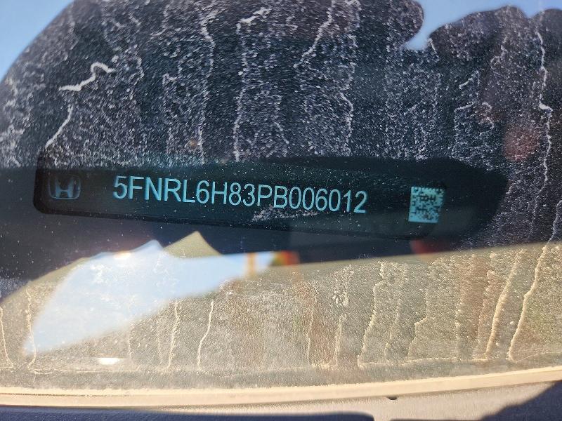 Photo 14 from auction – 2023 HONDA ODYSSEY with VIN 5FNRL6H83PB006012