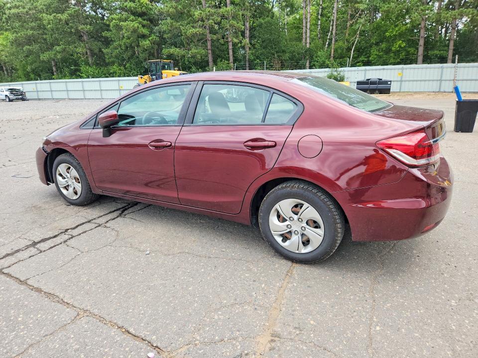 Photo 2 from auction – 2015 HONDA CIVIC with VIN 19XFB2F51FE050067