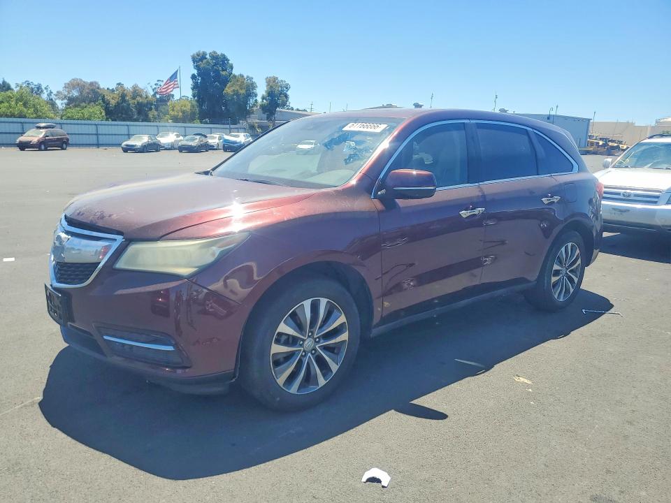ACURA MDX 2016 with VIN 5FRYD4H43GB054263 - Photo from auction