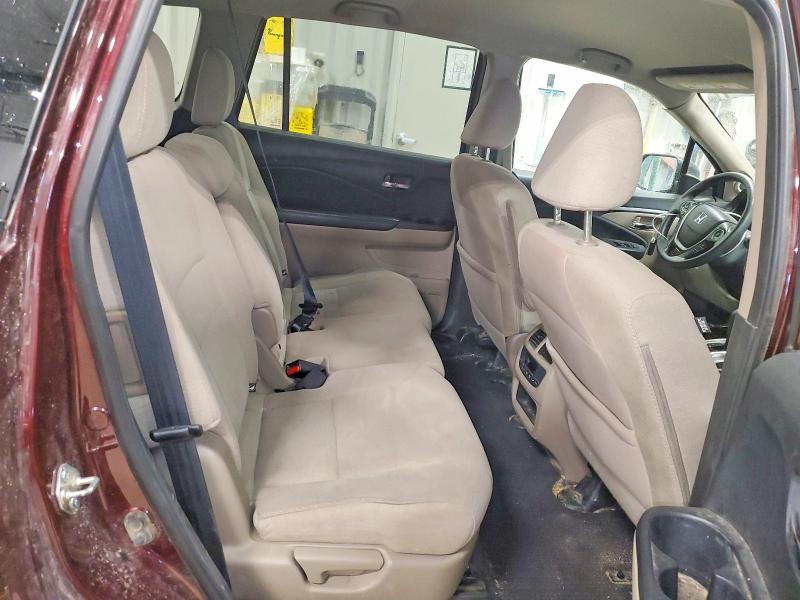 Photo 11 from auction – 2017 HONDA PILOT with VIN 5FNYF6H31HB017180