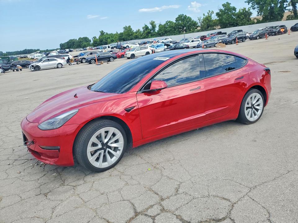 Foto 1 de la subasta – 2022 TESLA MODEL 3 con VIN 5YJ3E1EBXNF305044