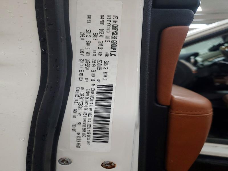 Photo 14 from auction – 2012 JEEP GRAND CHEROKEE with VIN 1C4RJFCT7CC347051