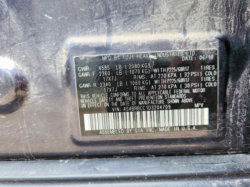 Photo 14 from auction – 2013 SUBARU OUTBACK with VIN 4S4BRBCC1D3204709