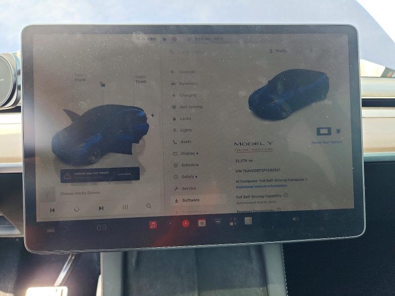 Zdjęcie 9 z aukcji – 2023 TESLA MODEL Y z VIN 7SAYGDEF3PF682521