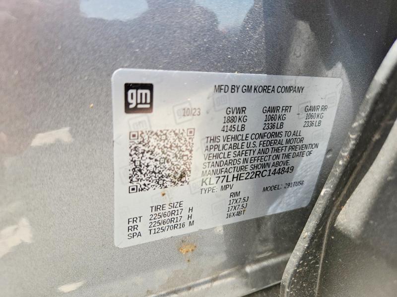 Photo 14 from auction – 2024 CHEVROLET TRAX with VIN KL77LHE22RC144849