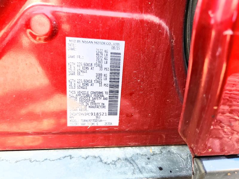 Photo 14 from auction – 2015 NISSAN ROGUE with VIN 5N1AT2MV3FC918521
