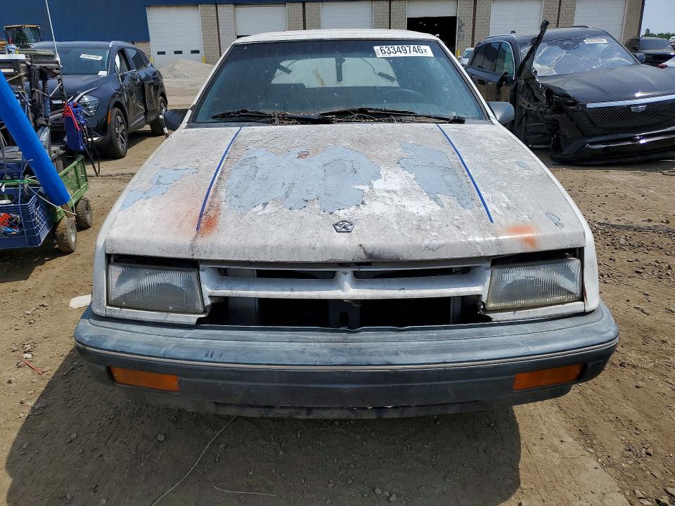 Photo 5 from auction – 1991 DODGE SHADOW with VIN 3B3XP45K8MT628409