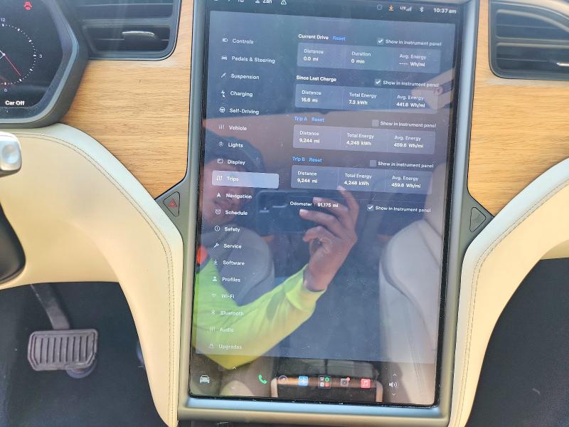 Photo 9 from auction – 2019 TESLA MODEL X with VIN 5YJXCDE28KF151762