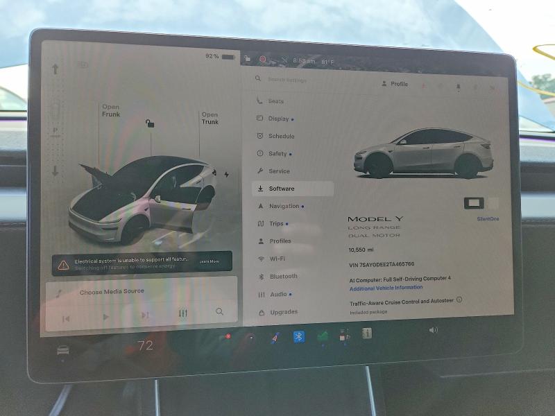 Photo 9 from auction – 2026 TESLA MODEL Y with VIN 7SAYGDEE2TA465766