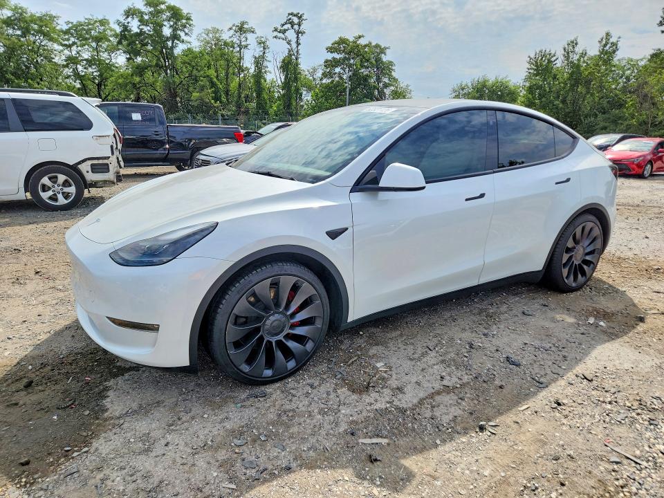 TESLA MODEL Y 2023 مع رقم تعريف المركبة 7SAYGDEF6PF600927 - صورة من المزاد