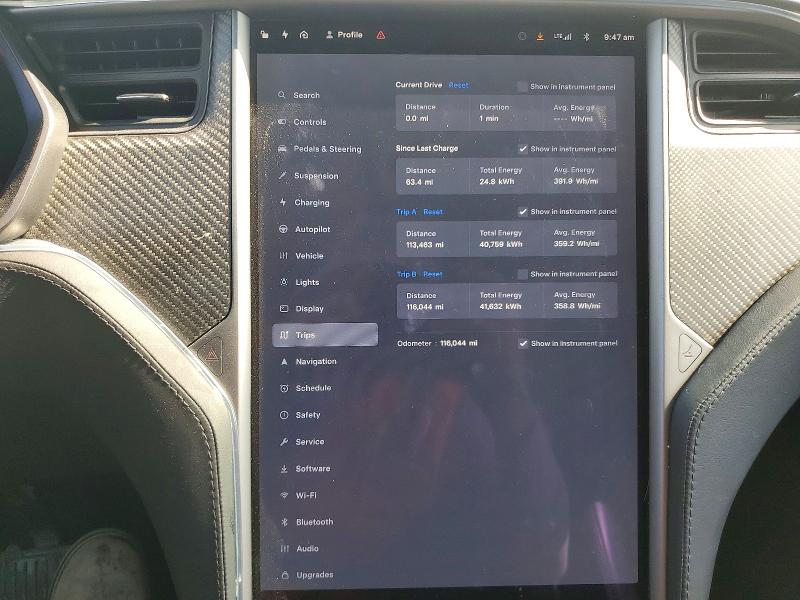 Photo 9 from auction – 2018 TESLA MODEL X with VIN 5YJXCDE24JF104033