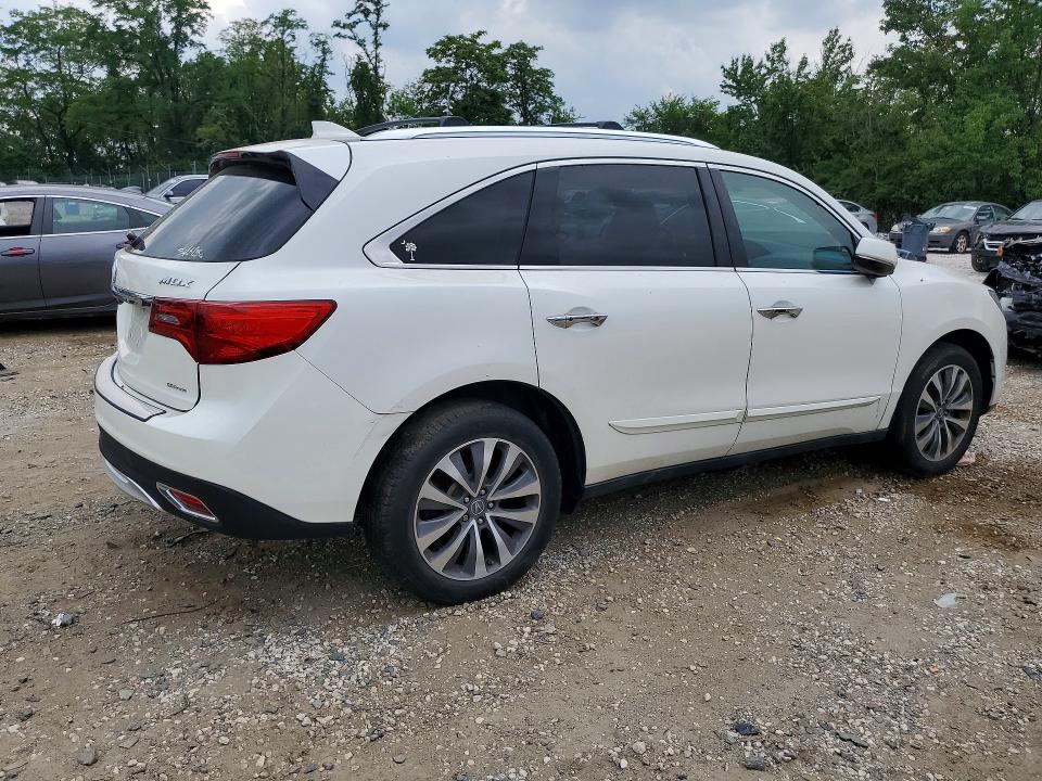 Photo 3 from auction – 2014 ACURA MDX with VIN 5FRYD4H40EB007480