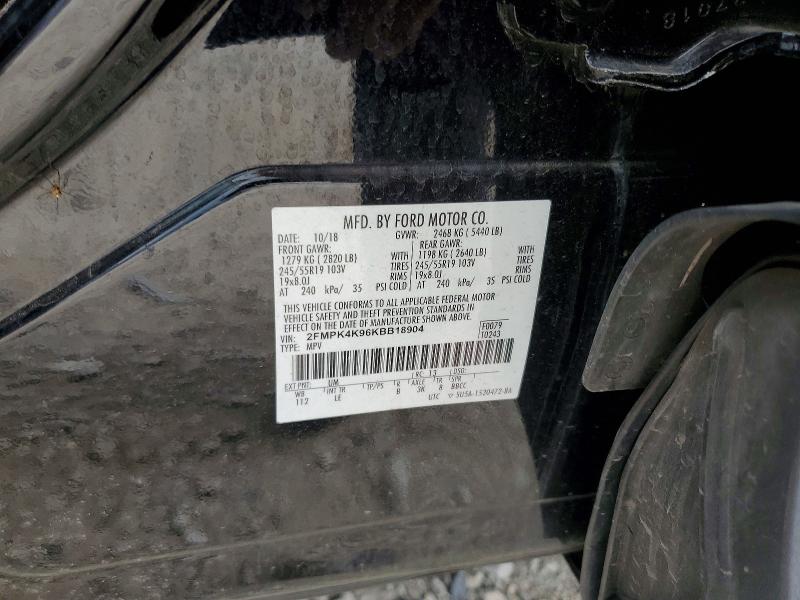Foto 14 de la subasta – 2019 FORD EDGE con VIN 2FMPK4K96KBB18904