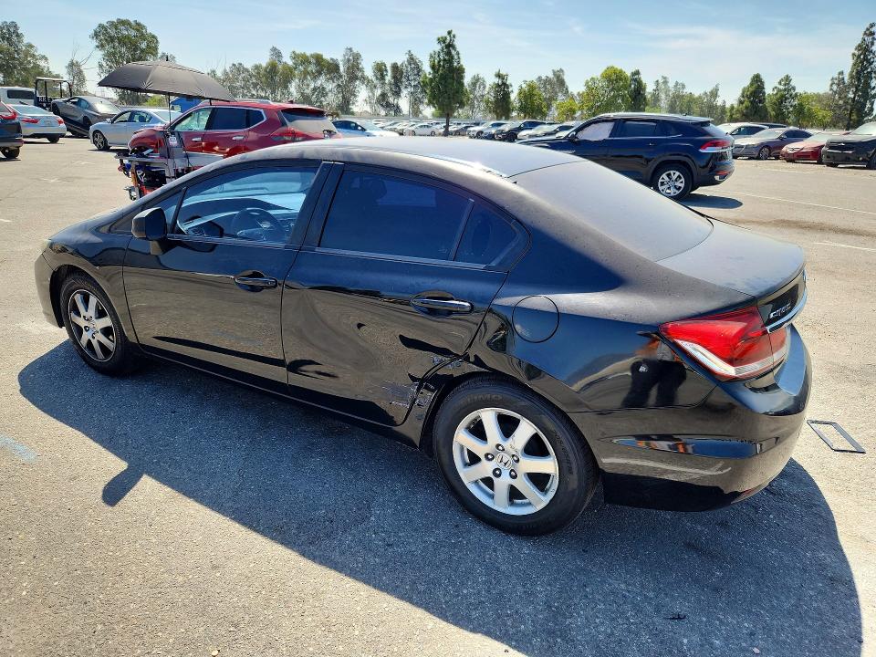 Photo 2 from auction – 2013 HONDA CIVIC with VIN 19XFB2F56DE209338