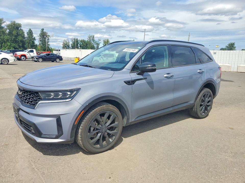 KIA SORENTO 2022 with VIN 5XYRKDLF8NG076219 - Photo from auction