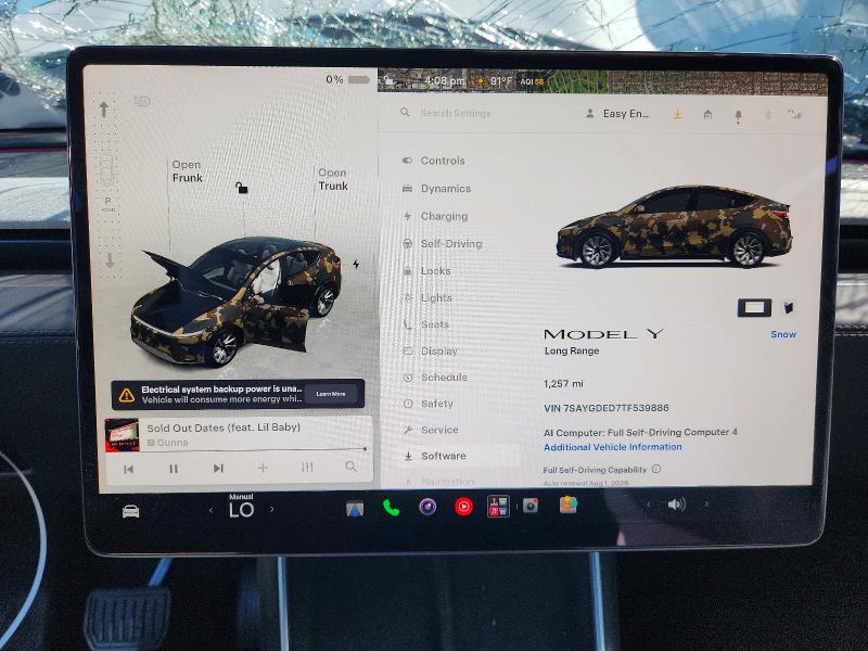 Снимка 9 от търг – 2026 TESLA MODEL Y с VIN 7SAYGDED7TF539886