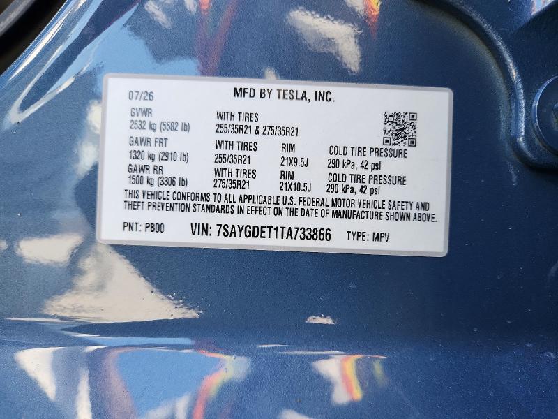 Zdjęcie 14 z aukcji – 2026 TESLA MODEL Y z VIN 7SAYGDET1TA733866
