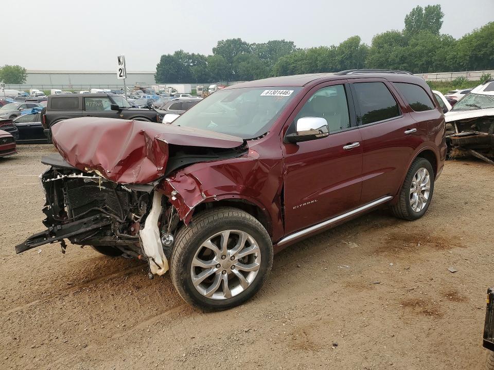 DODGE DURANGO 2017 with VIN 1C4RDJEG5HC638813 - Photo from auction