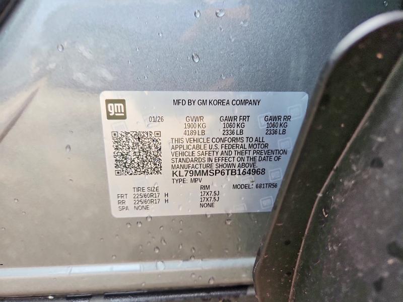 Photo 14 from auction – 2026 CHEVROLET TRAILBLAZER with VIN KL79MMSP6TB164968
