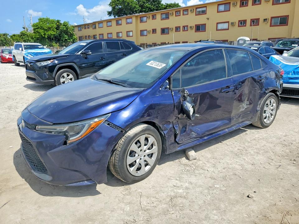 TOYOTA COROLLA 2022 with VIN 5YFEPMAE7NP307391 - Photo from auction