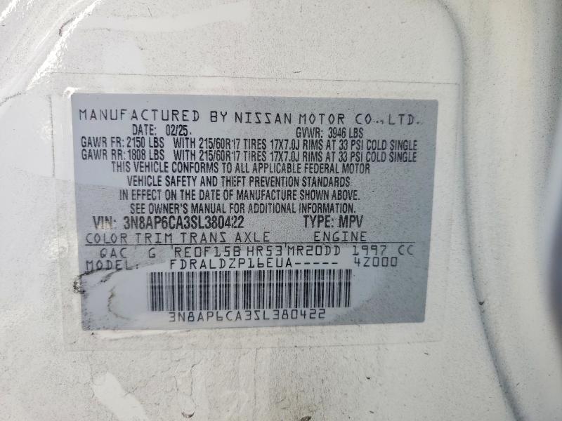 Photo 14 from auction – 2025 NISSAN KICKS with VIN 3N8AP6CA3SL380422