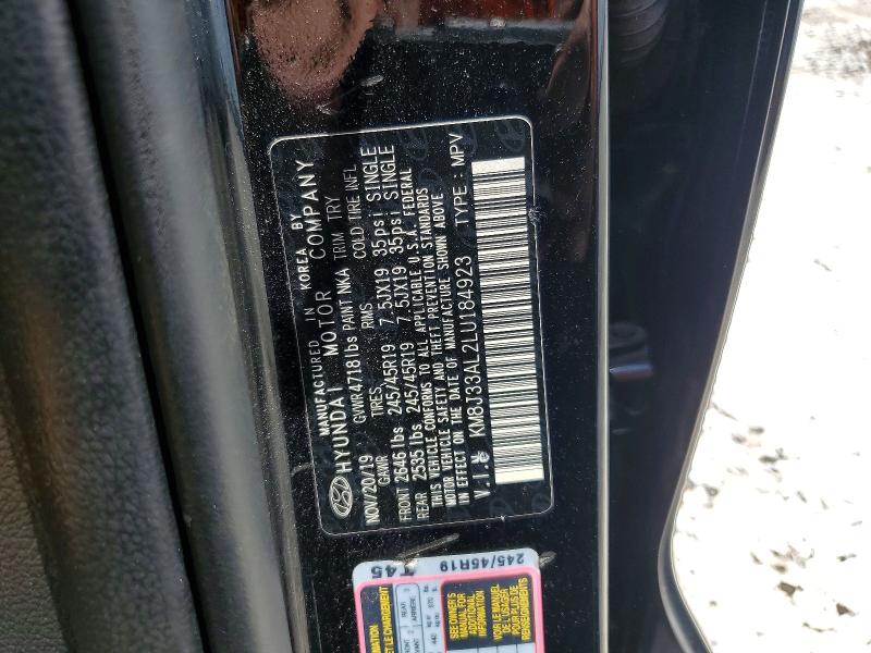 Photo 14 from auction – 2020 HYUNDAI TUCSON with VIN KM8J33AL2LU184923