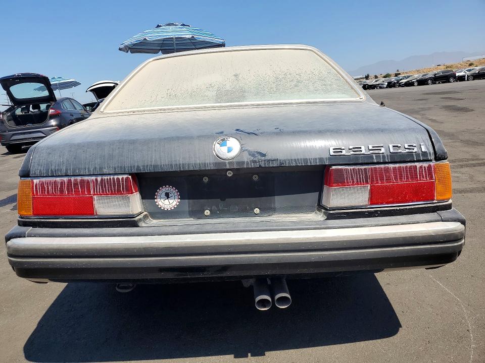Photo 6 from auction – 1988 BMW 635 with VIN WBAEC8413J3267418