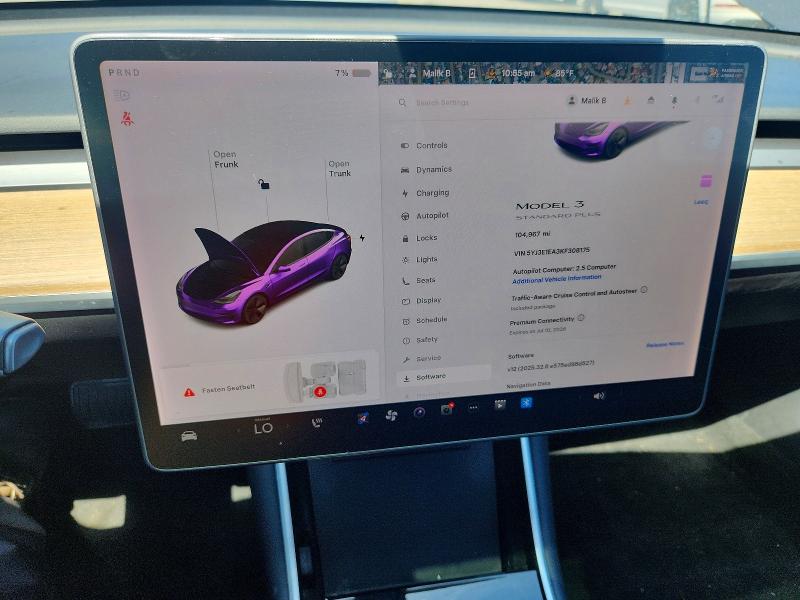 Photo 9 from auction – 2019 TESLA MODEL 3 with VIN 5YJ3E1EA3KF308175