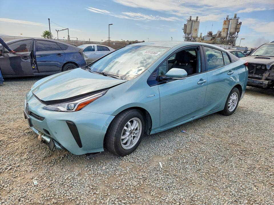 TOYOTA PRIUS 2020 with VIN JTDKARFU4L3124831 - Photo from auction